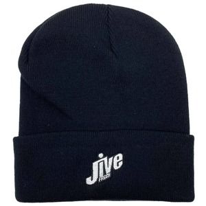 Fresh Jive Men's Embroidered Retro Vintage Logo Cuff Beanie - Black